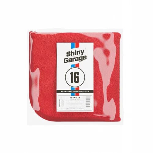 Shiny Garage Red Finisher Mikrofasertuch Rot 40x40 cm
