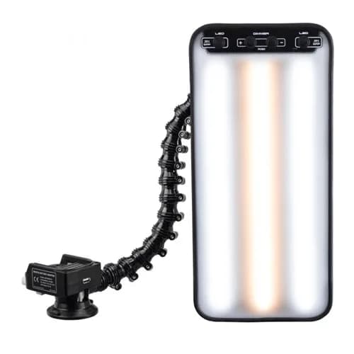 DNE MaksMaster MG2 PDR-Lampe 3 LED mit Flexarm und Makita-Adapter