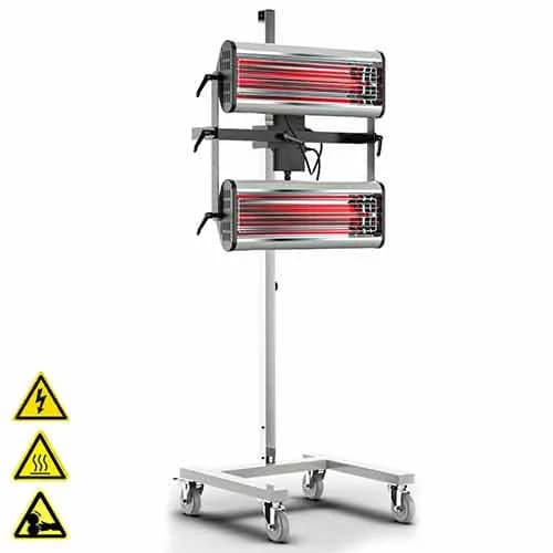 B-TEC IR-X2 Kortegolf Infraroodlamp 2 Cassettes 230V