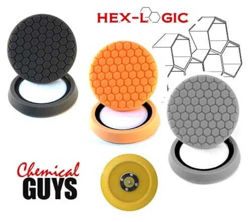 Chemical Guys Hex-Logic 4 Inch Polijstpad Wit, afbeelding 4