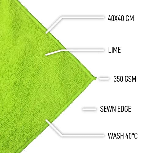D-CON El Gordo Microfiber Towel Lime 40 X 40 Cm