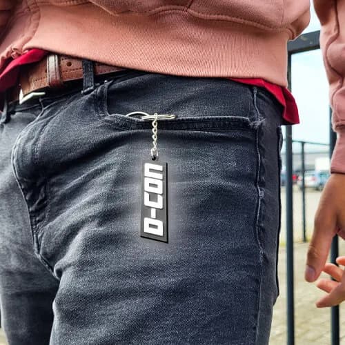 D-CON Rubberen Sleutelhanger, afbeelding 3