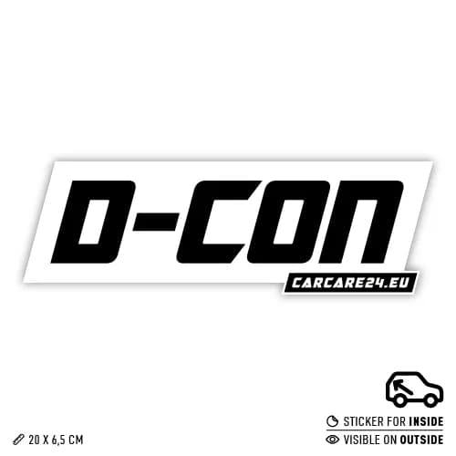 D-CON Window Sticker Binnenkant