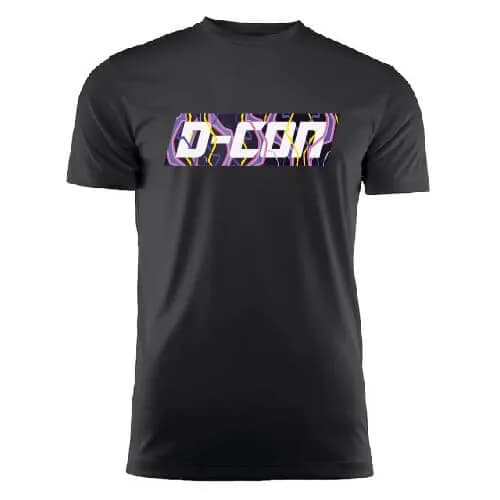 D-CON Lightning Wet Coat T-shirt Zwart