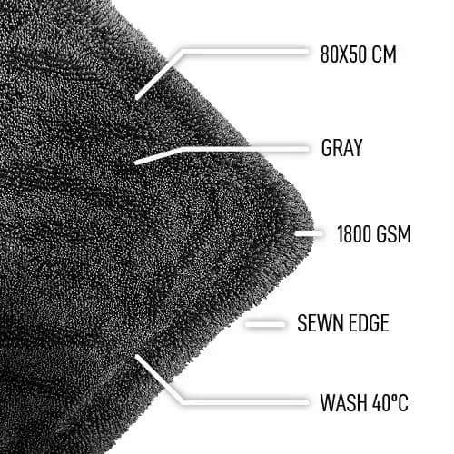 D-CON Thunder Grizzly Droogdoek 1800 GSM 80x50cm, afbeelding 4