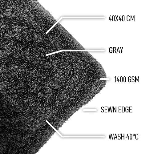 D-CON Thunder Grizzly Mini Droogdoek 1400 GSM 40x40cm, afbeelding 4