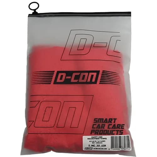 D-CON Happy End Randloze Microvezeldoek Rood 40x40cm, afbeelding 3