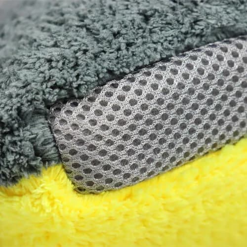 D-CON Microvezel Washandschoen Geel/Grijs, afbeelding 3