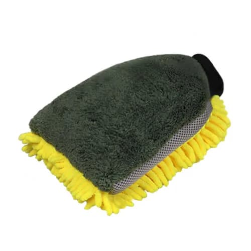 D-CON 3-Way Microvezel Washandschoen Geel/Grijs, afbeelding 2