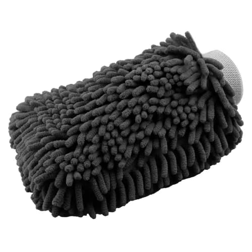 D-CON Chenille Microvezel Washandschoen Zwart