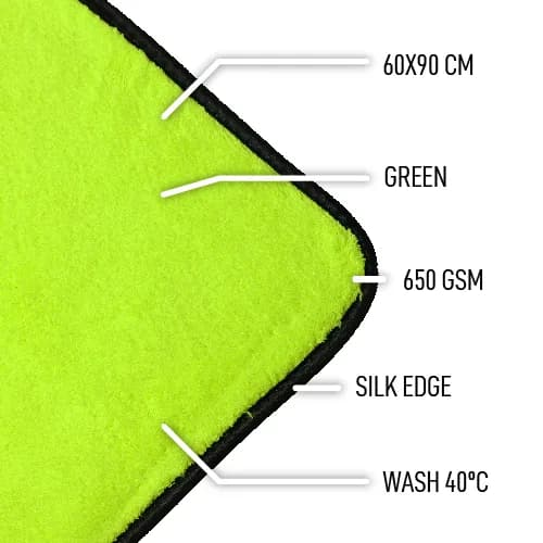D-CON Fast Mammoth Droogdoek Groen 60x90cm 650 GSM, afbeelding 3