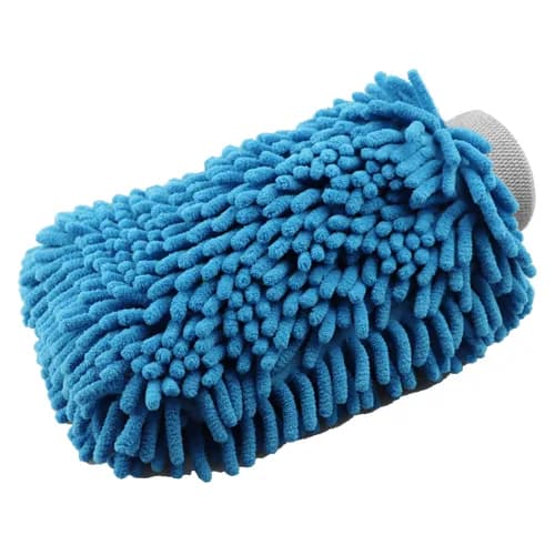 D-CON Chenille Microvezel Washandschoen Blauw