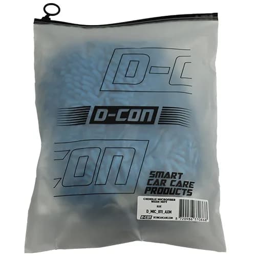 D-CON Chenille Microvezel Washandschoen Blauw 2