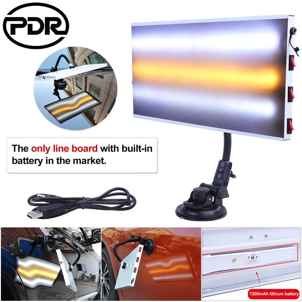 Krauss PDR-Leuchte 3 LED Einstellbare Helligkeit Stativ 12V