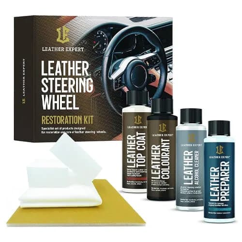 Leather Expert Steering Wheel Restoration Kit Black