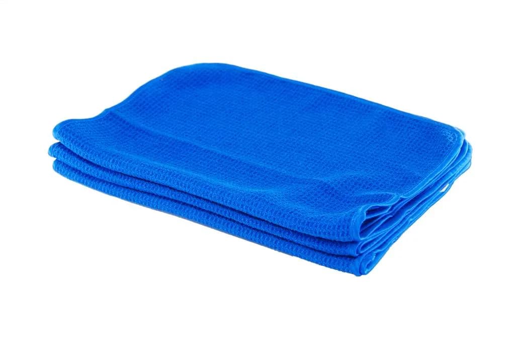 Chemical Guys Soft Weave Waffle Weave Glasdoek Blauw 60x40cm, afbeelding 2