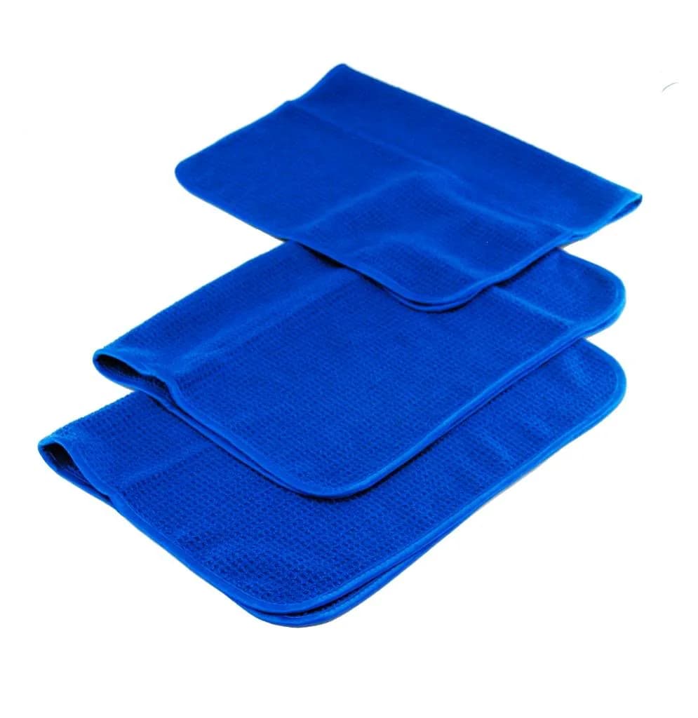 Chemical Guys Soft Weave Waffle Weave Glasdoek Blauw 60x40cm, afbeelding 4