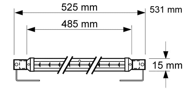 Krauss Ersatz-IR-Lampe für Speed Dry 300AX / 600AX